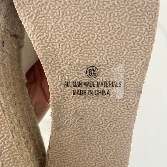 Lulus Womens Espadrille Sandals White Kahli Platform Slip On Boho Shoes Sz 6.5 - Picture 6 of 7